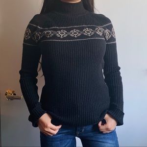 DKNY black turtleneck sweater